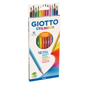 Lápis Cor 12un Cx Cartão Giotto Stilnovo 18cm
