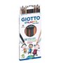 Lápis Cor 12un Cx Cartão Giotto Stilnovo Skin Tones 18cm
