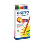 Lápis Cor 24un Cx Cartão Giotto Elios Triangular 18cm