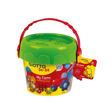 Conjunto Pasta Modelar Giotto Be-Be Balde Farm