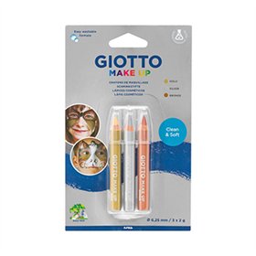 Lápis Facial Giotto Ouro Prata Bronze 3 Cores 1un