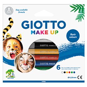 Lápis Facial Giotto Clássicas 6 Cores