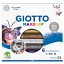 Lápis Facial Giotto Metalizadas 6 Cores
