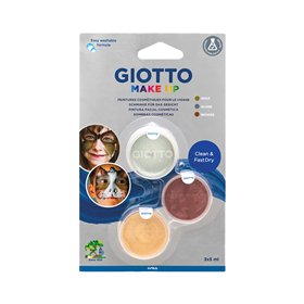 Pintura Facial Giotto Ouro Prata Bronze 3 Cores 1un