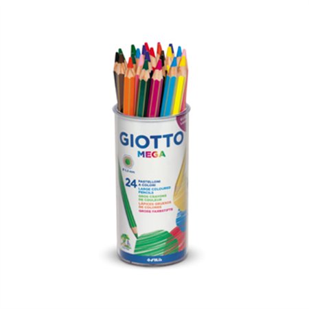 Lápis Cor 24un Copo Giotto Mega 18cm