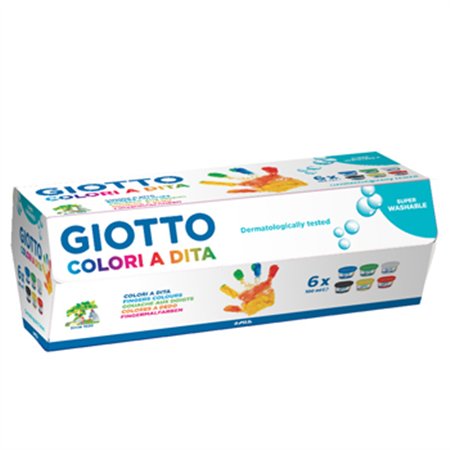 Guache Pintura Dedos 100mlx06 Giotto Dita 6 Cores