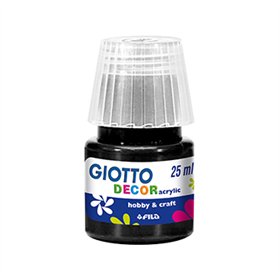 Guache Decor Acrílico 25ml Giotto Preto
