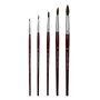 Pack Pincel Guache Aguarela Redondo Nº1/2/4/6/10 Giotto 5un