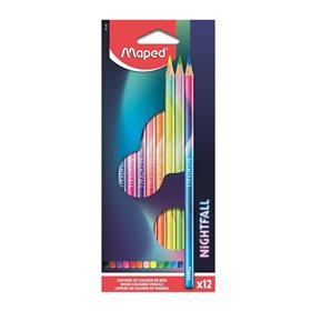 Lápis Cor 12un Cx Cartão Maped Nightfall