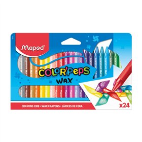 Lápis de Cera 24 Cores Maped Color Peps