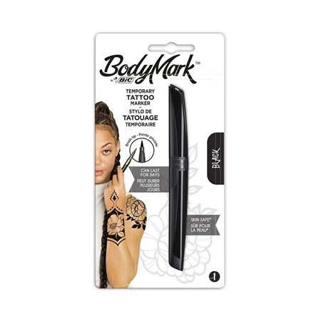 Marcador Tatuagens Temporárias BIC Preto 1un
