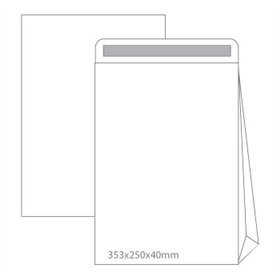 Envelopes Saco 250x353mm B4 Branco 090g C/Fole 40mm 500un