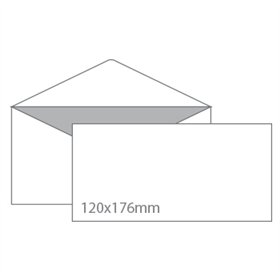 Envelopes 120x176mm B6 Branco Pala em Bico 500un