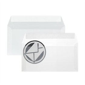 Envelopes 110x220mm DL s/Janela Vegetal Transparente 25un