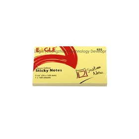 Bloco Notas Aderentes 075x125mm Eagle Amarelo 100 Folhas