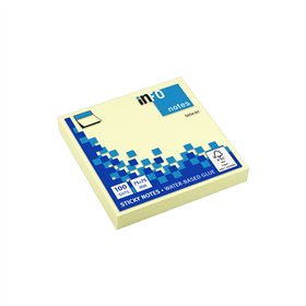 Bloco Notas Aderentes 075x075mm Amarelo 100 Folhas