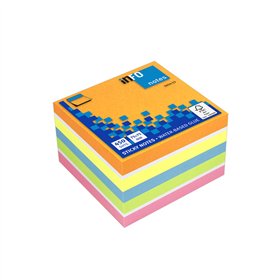 Bloco Notas Aderentes 075x075mm 6 Cores Cubo 450 Folhas