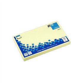 Bloco Notas Aderentes 075x125mm Amarelo 100 Folhas