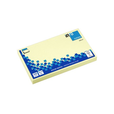 Bloco Notas Aderentes 075x125mm Amarelo 100 Folhas