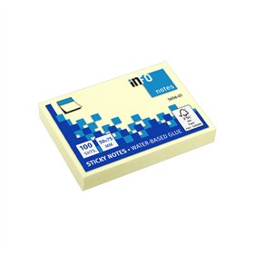 Bloco Notas Aderentes 050x075mm Amarelo 100 Folhas