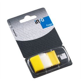 Separadores Film Adesivos 25x43mm Amarelo 50un