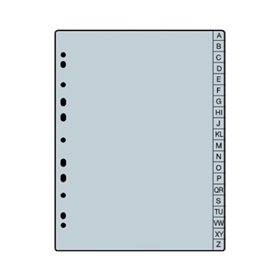 Recarga Separadores p/Agenda 1671020 A/Z, PP 0,13, A5 (ROMA