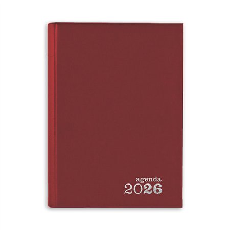 Agenda Diária 2026 Basic 140x200mm Vermelho