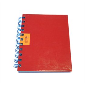 Caderno Espiral A6 Liso 70g Ambar Vermelho 120Fls