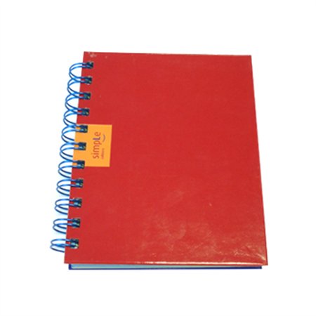 Caderno Espiral A6 Liso 70g Ambar Vermelho 120Fls