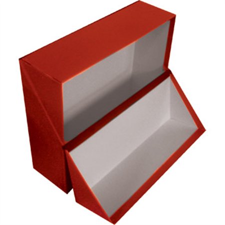 Caixa Arquivo Francês 365x280x100mm Almaço Vermelho
