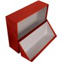 Caixa Arquivo Francês 365x280x100mm Almaço Vermelho