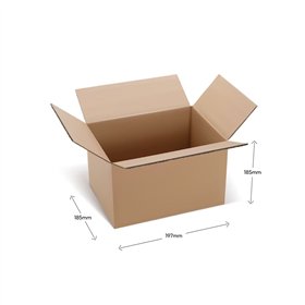 Caixa Cartão Simples 197x185x185mm (0,0067m3) 30un