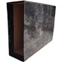 Caixa Arq. A5 (Baixo) L/80mm 210x290 Marmoreado Preto
