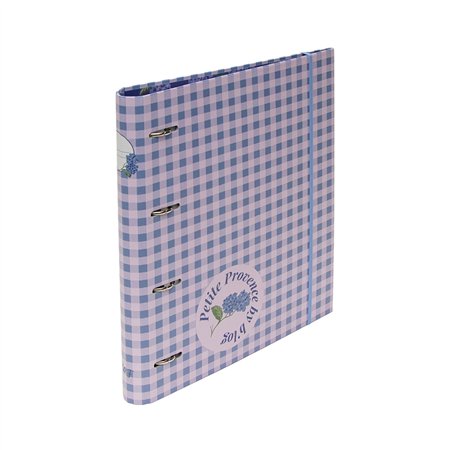 Dossier A4 PROVENCE Vichy Rose c/Recarga Pautado + Separador