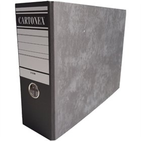 Pasta Arq. A5 (Baixo) L/80mm 210x290 Marmoreado Preto