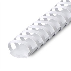 Argolas PVC Encadernar 32mm Ovais Branco 310 Folhas 50un