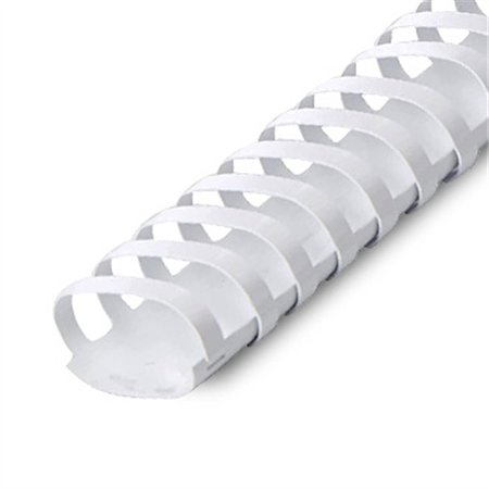 Argolas PVC Encadernar 32mm Ovais Branco 310 Folhas 50un