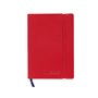 Bloco Notas Quadriculado 10x14cm Semi Pele Vermelho 120Fls