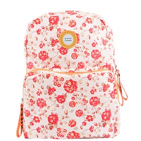 Mochila Escolar 2 Fechos Ambar Moonflower Roses 25L