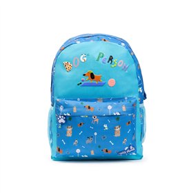 Mochila Escolar Ambar Dog Person Blue 25L