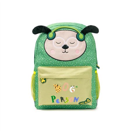 Mochila Escolar Ambar Dog Person Green Furry 25L
