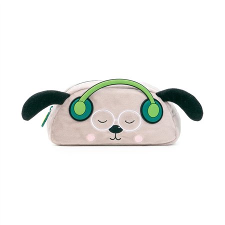 Estojo Retangular Ambar Dog Person Green Furry