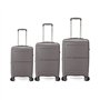 Malas Viagem com Trolley Cabine Média Grande PP Cinza 3un