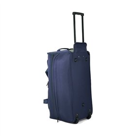 Saco Viagem com Trolley 65x32x30cm Azul 1un