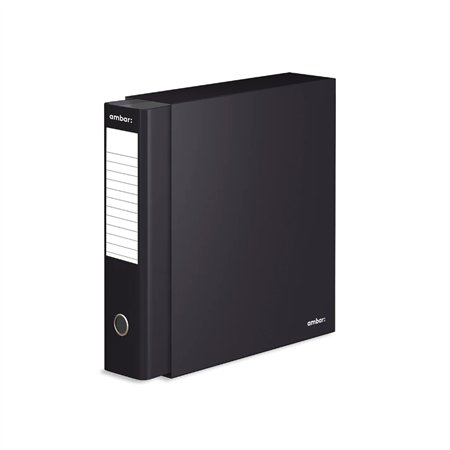 Pasta Arquivo+Cx Ambar L/L Din com calha Preto