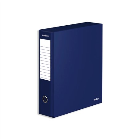 Pasta Arquivo+Cx Ambar L/L Din com calha Azul