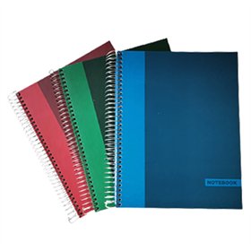Caderno Espiral A5 Quadriculado NoteBook Sortido 150Fls 1un
