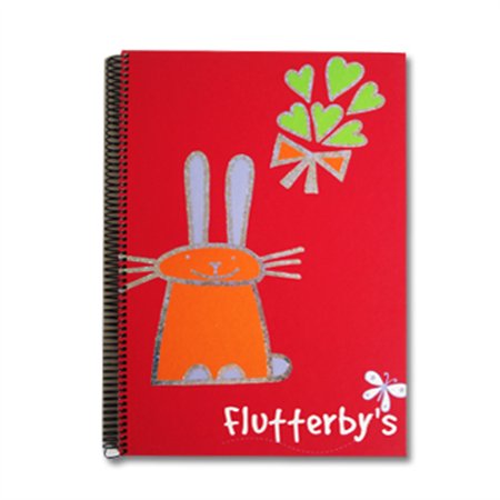 Caderno Espiral A4 Quadriculado Flutterbys 1un