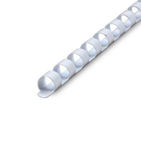 Argolas PVC Encadernar 06mm Branco 20 Folhas 100un