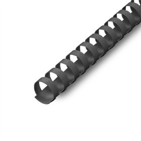 Argolas PVC Encadernar 12mm Preto 90 Folhas 35043 100un